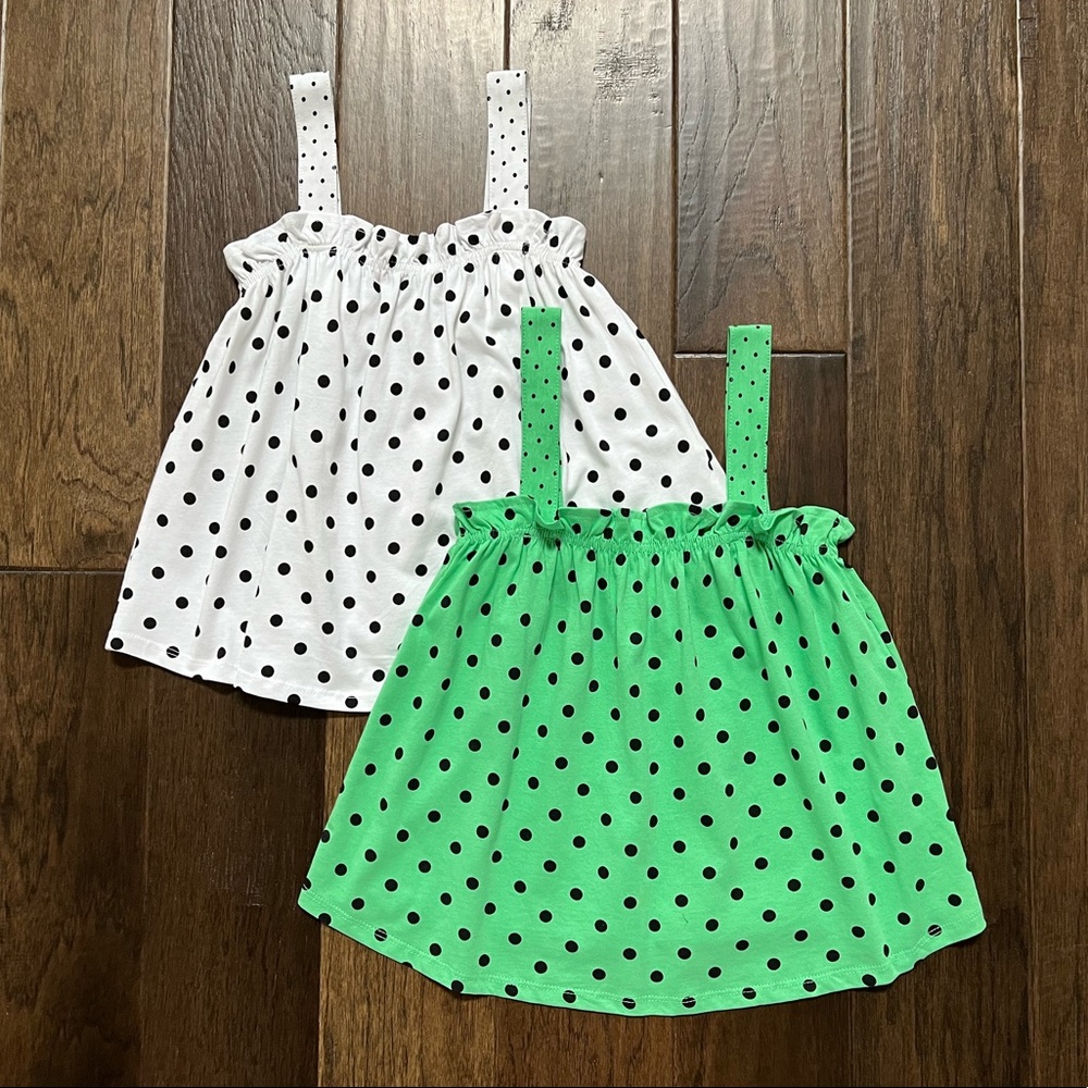 Zara Girls NWOT polka dot cotton Retro sleeveless top size 9 - Picture 11 of 12